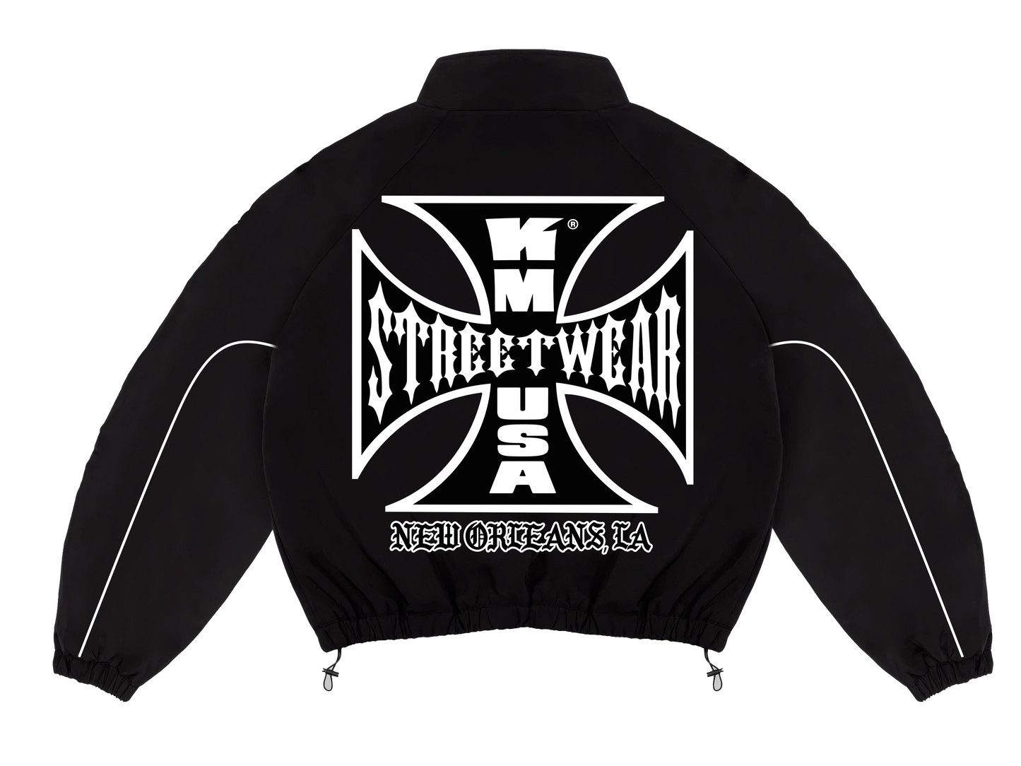 KM Cross Black Tracksuit Jacket