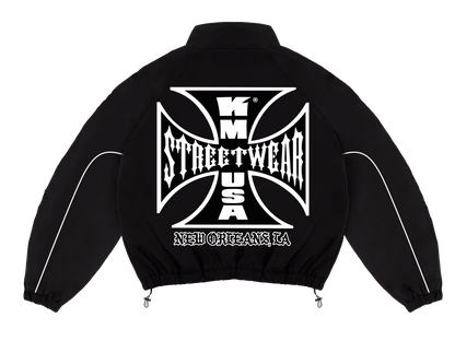 KM Cross Black Tracksuit Jacket